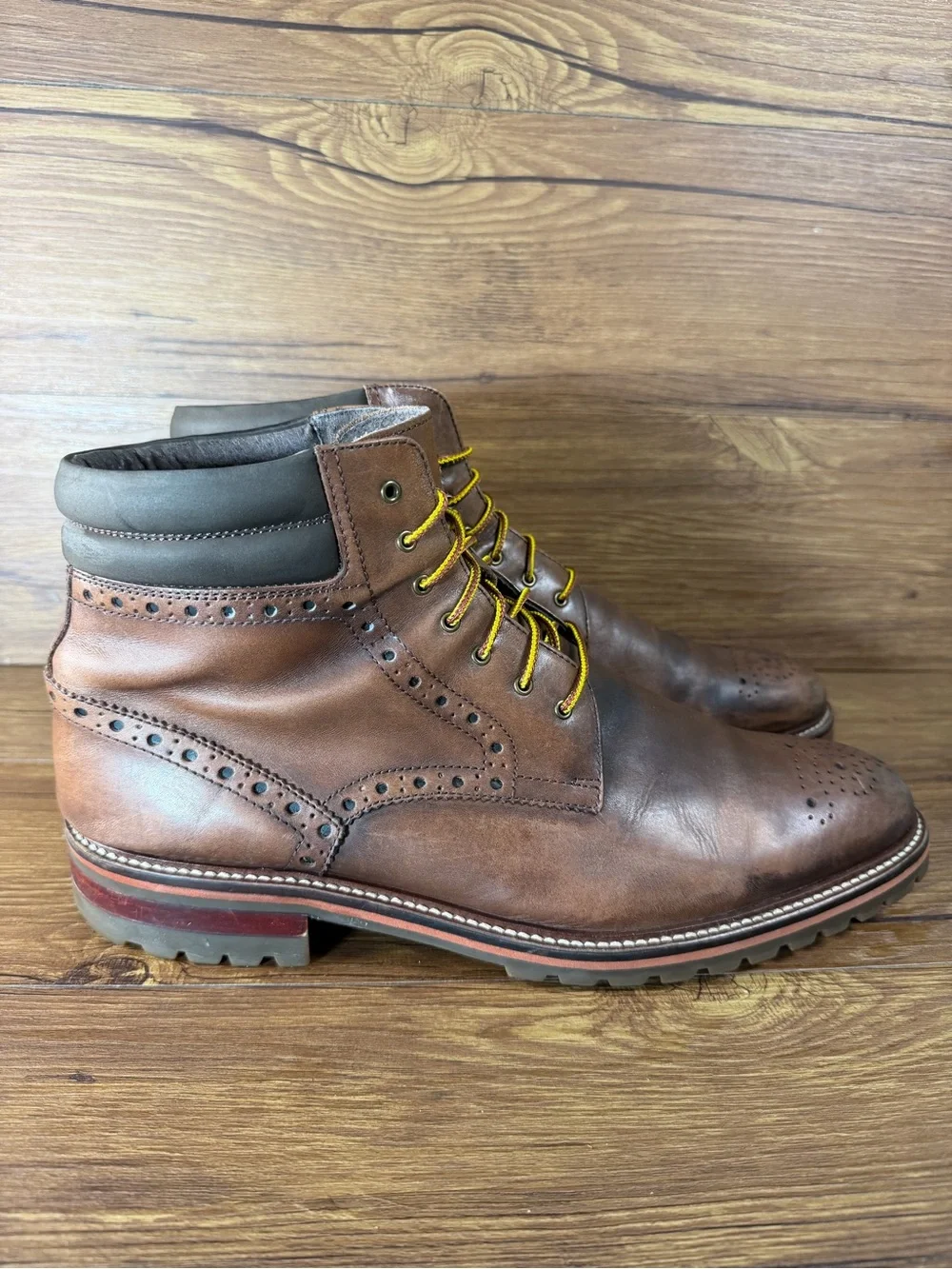 Johnson Murphy McComb Leather Boots Dress Shoes Men’s Size 11.5
